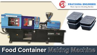 Plastic Food Container making machine  Pratishna Engineers [upl. by Karia]