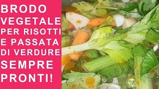 BRODO VEGETALE SENZA DADO E SENZA GLUTAMMATO FATTO IN CASA  FoodVlogger [upl. by Summons]