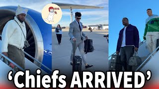 Mahomes amp co have ARRIVED in Carolina ahead of Chiefs vs Panthers game on Sunday [upl. by Oulman]