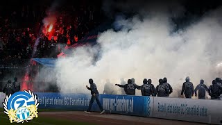 GC Zürich  FC Zürich 33  FCZUltras Werfen Pyros in GCKurve GCZ  FC Zürich Pyro Randale [upl. by Darlleen344]