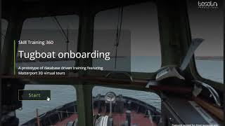 Tugboat Onboarding  An immersive Skill Training 360 prototype [upl. by Enait98]