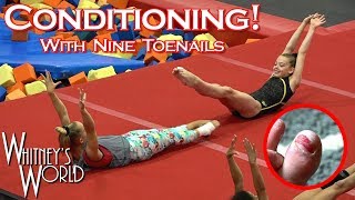 Gymnastics Conditioning with 9 Toenails  Whitney Bjerken [upl. by Lebaron]