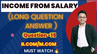 QUESTION15SALARY AY202324BCOMMCOM [upl. by Aiuqet]