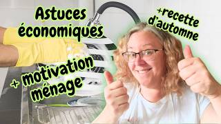 Astuces économiques récup motivation ménage recette cuisine automne cuisine budget vlog defi [upl. by Erinn]