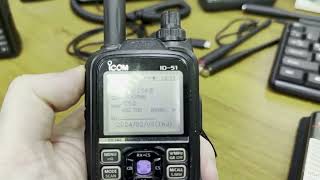 Icom id 52 Access Point mode [upl. by Herahab730]