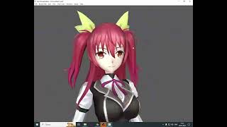 300 Heroes  Stella Vermillion  Model WarCraft 3  FBX [upl. by Auqenat]