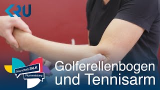 Ellenbogen  Der Golferellenbogen und der Tennisarm  GesundheitsTALK Rummelsberg [upl. by Kirima]