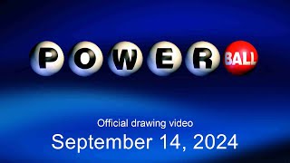 Powerball drawing for September 14 2024 [upl. by Bobette]