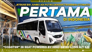 Pertama di Indonesia Jetbus5 Big Jumbo Dengan Transmisi Otomatis  Coaster 28 Seat PO TRAVELINK [upl. by Bittencourt191]