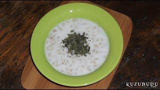 Ayran Çorbası  Yogurt Soup  Osmanlı YemekleriTurkish food [upl. by Ahras980]