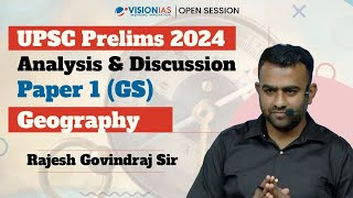 UPSC Prelims 2024  Analysis amp Discussion  Geography [upl. by Annabel]