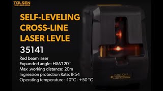 Tolsen Selfleveling crossline laser level 35141 [upl. by Walt]