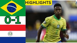 Brazil vs paraguay 01 highlights  Nations league  All wolrd play [upl. by Ut]