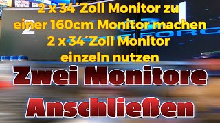 Auf welche Arten kann man zwei Monitore verbinden Zwei zu eins machen [upl. by Eblehs33]