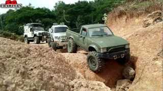 Part2 12 Trucks Offroad Adventures M35A2 MAN KAT1 8x8 Trail Finder 2 D90 Unimog Wraith Ford Tundra [upl. by Aymik]