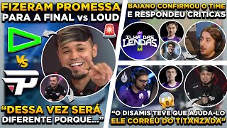 TITAN FARPA SMILEY  DYNQUEDO e TITAN FAZEM PROMESSA vs LOUD  BAIANO RESPONDE CRITICAS AO IDL [upl. by Pierette]