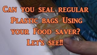 Using Regular Bags With Your Vacuum Sealer [upl. by Nidnarb]