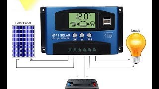 How To Use or Setup 40A 100A Fake Mppt Solar Regulator [upl. by Pam]