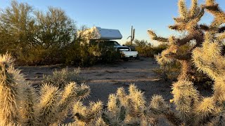 East Park Link Dr North of Tucson Arizona  BLM Desert Dispersed Camping  Saguaro National Park [upl. by Aihsena]