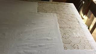 Batik Block Printed Process  Batik Cop  Batik Asli Malaysia [upl. by Tonkin287]