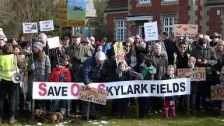 Long Melford Skylark Fields Protest Walk 2 [upl. by Kamal552]