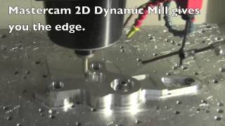 Mastercam X7 Dynamic Mill [upl. by Ddahc]