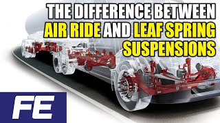 The difference between air ride and leaf spring suspensions [upl. by Sudnor642]