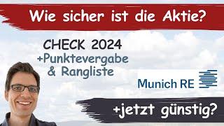 Münchener Rück Aktienanalyse 2024 Wie sicher ist die Aktie günstig bewertet [upl. by Bindman]