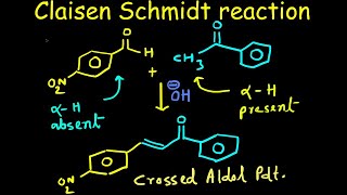 Claisen Schmidt reaction  Crossed Aldol condensation reaction  with Complete mechanism [upl. by Marcellus]