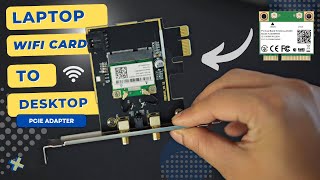 How to Use Laptop WiFi Card in Desktop PC [upl. by Rabma]