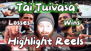 MMA GURU Reacts To Tai Tuivasa Getting HIGHLIGHT REEL FINISHES And Getting HIGHLIGHT REEL FINISHED [upl. by Kcolttam]