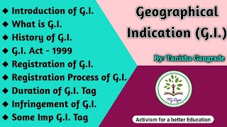 Geographical Indication  GI Tag  Geographical Indication Tag  by Tanisha Gangrade [upl. by Esylle]