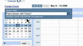 Create an event using Quick Add [upl. by Loeb]