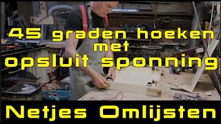 Timmertip 1494 Omlijsting met sponning maken [upl. by Pravit]