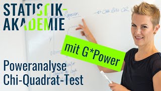 Poweranalyse für den ChiQuadratTest mit GPower [upl. by Secilu939]