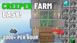 NEW Minecraft 121 CREEPER FARM Tutorial Java and Bedrock ‼️ [upl. by Laurel]