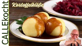 Kartoffelklöße einfach selber machen und kochen  So gehts richtig Rezept [upl. by Gefell]