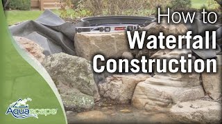 Aquascapes StepbyStep Waterfall Construction [upl. by Ahsirek]