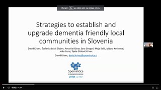 Krivec David  Strategies to establish and upgrade dementia friendly [upl. by Imac642]