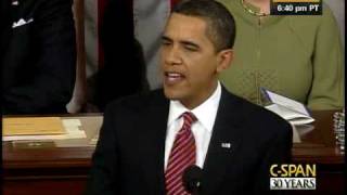 CSPAN President Obama Address to Congress [upl. by Aliac]