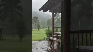 Gentle Rain on the Balcony  Perfect Ambience for Relaxation and Study [upl. by Most]