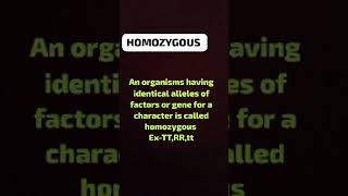 Heterozygous and Homozygous facts biology [upl. by Gnouhc]