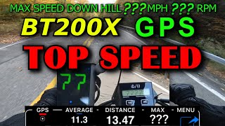 GPS TOP SPEED with Tachometer  Coleman BT200X  Upgraded Mini Bike 4K [upl. by Leroi]