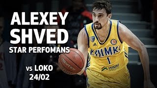 Star Performance Alexey Shved vs Lokomotiv  29 Pts 8 Rebs 2 Stls [upl. by Arrio]