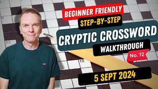 Beginners stepbystep guide to Solving a Cryptic Crossword  No72 [upl. by Maddox]