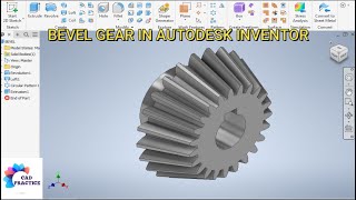 Bevel Gear Design Calculations in Autodesk Inventor  Gear Design in Inventor 3d Cad  Inventor 3d [upl. by Ahmad]