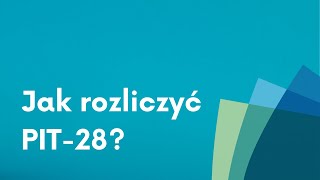 Jak rozliczyć PIT 28 w programie PIT PRO od podatnikinfo [upl. by Lamrouex878]