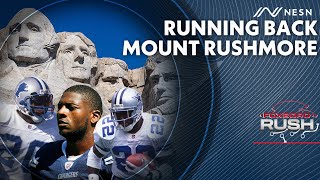 Mount Rushmore Of NFL Running Backs  Foxboro Rush [upl. by Tima]