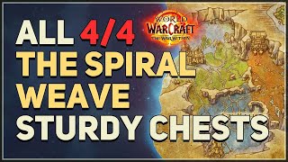 All The Spiral Weave Sturdy Chests Locations WoW [upl. by Oiramd609]