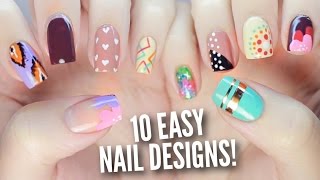 10 Easy Nail Art Designs for Beginners The Ultimate Guide 2 [upl. by Maro418]